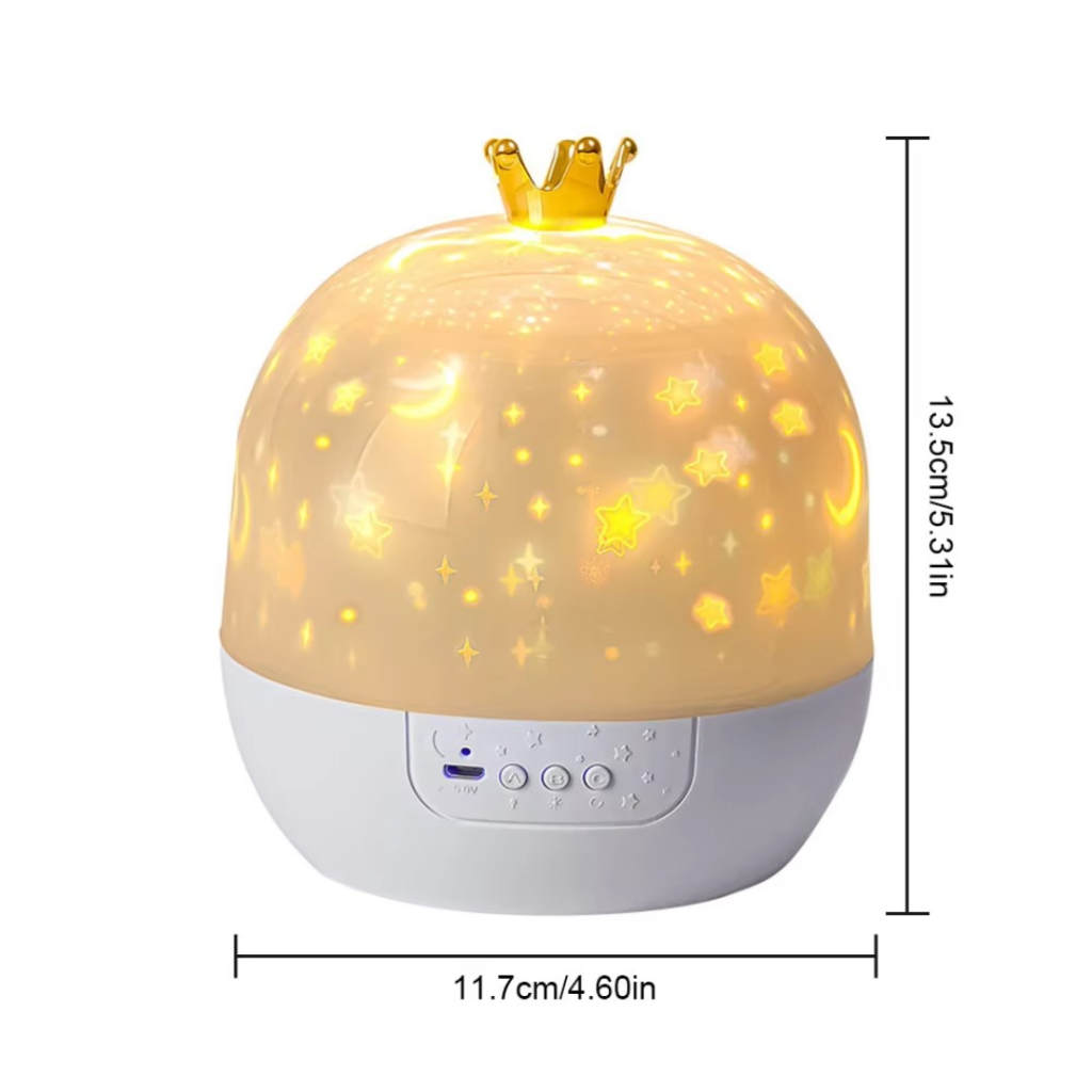 LED Lampka Nocna Dzieci Projektor Gwiazd USB 5