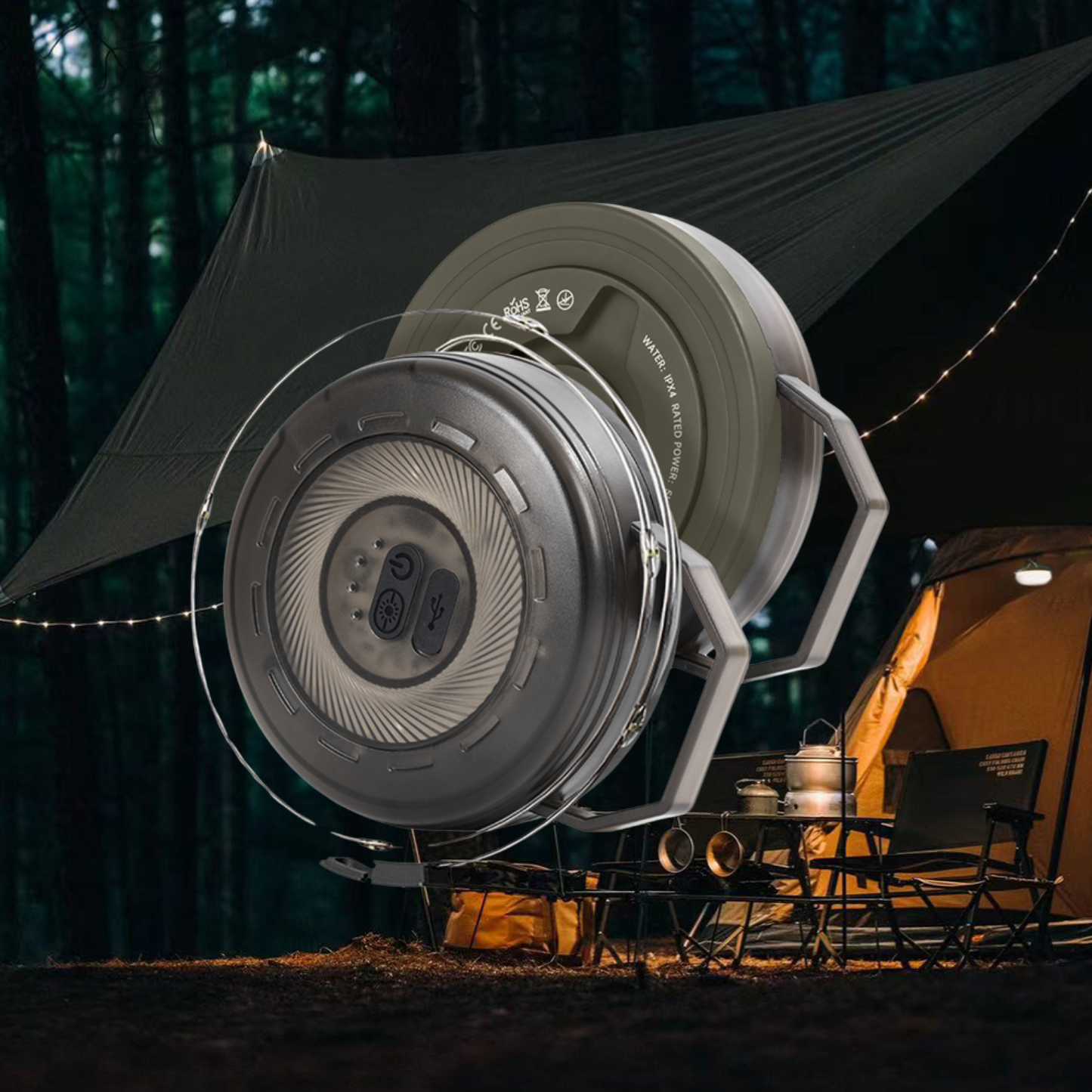 LED Lampki Ogrodowe USB Przenośne Wodoodporne 11