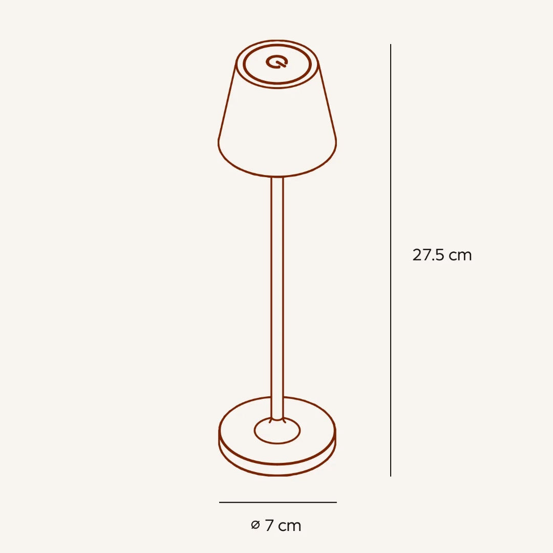Lampa Biurkowa LED Bezprzewodowa Minimalistyczna 16
