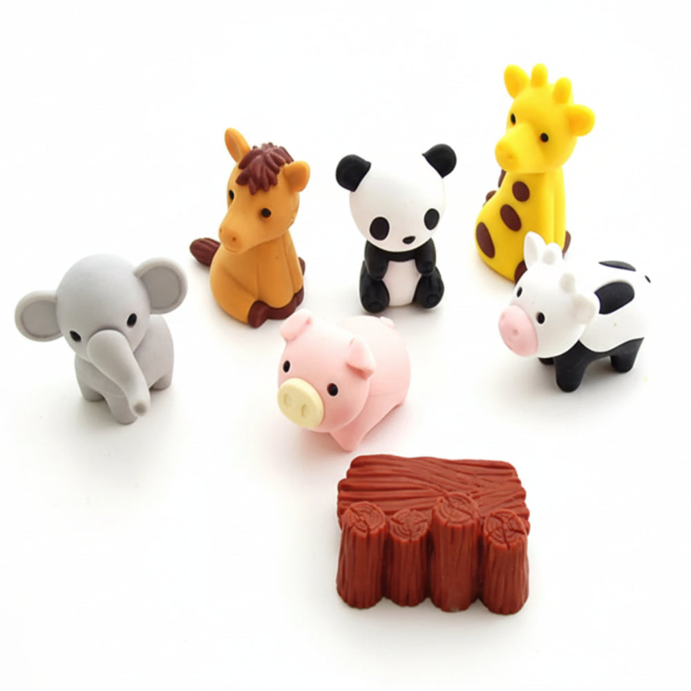 Puzzle Zestaw Gumki Ścierania Zwierzątka 5
