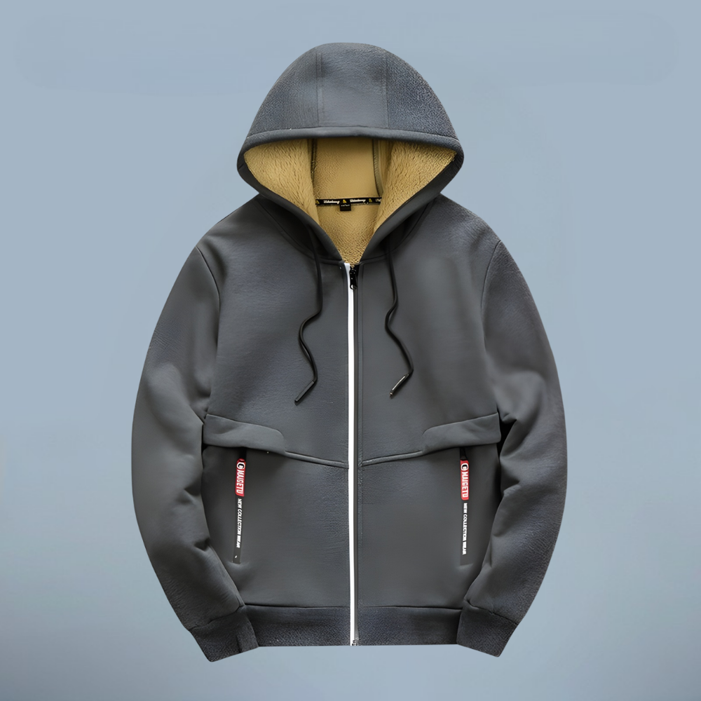 Men's Fleece Hoodie with Warm Lining