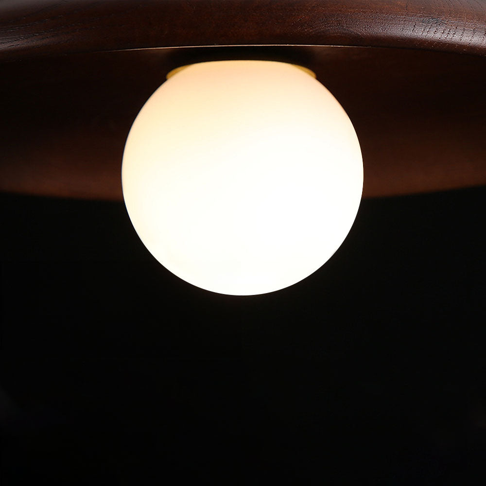 Nordic Wood Minimalist Round Ceiling Light for Hallway - Image 10