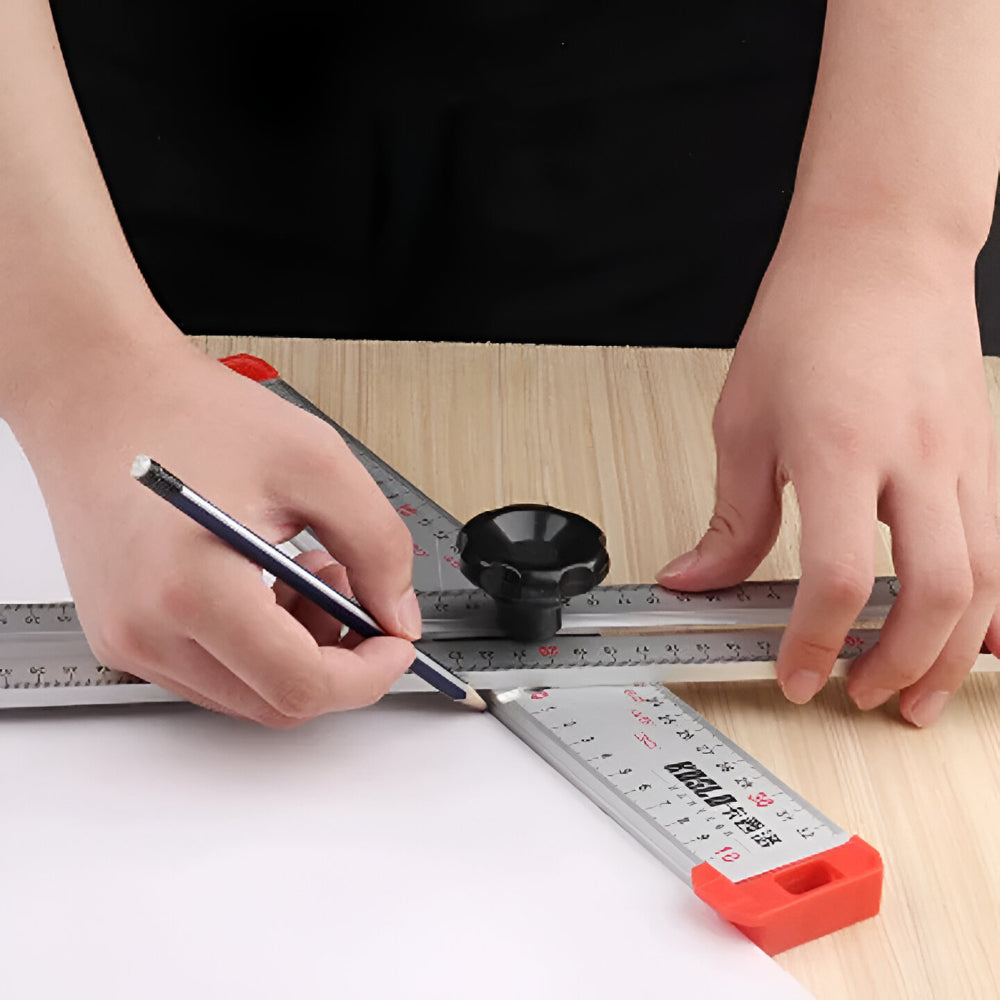 Kątownik Stolarski Metalowy Regulowany Precyzyjne Pomiary