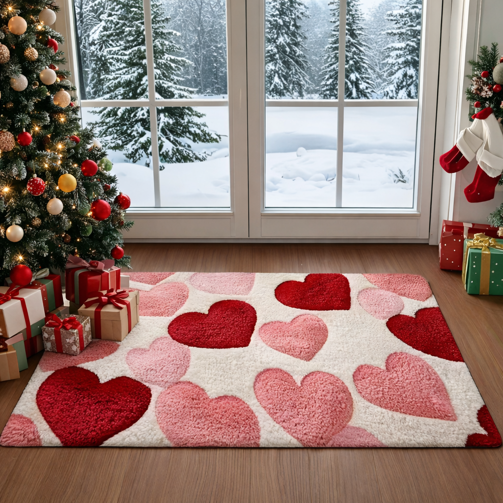 Heart Door Mat Non-Slip Entrance Rug