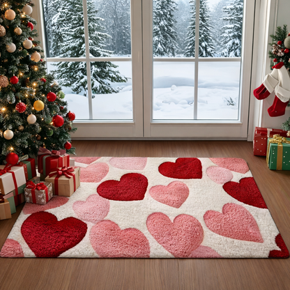 Heart Door Mat Non-Slip Entrance Rug