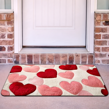 Heart Door Mat Non-Slip Entrance Rug