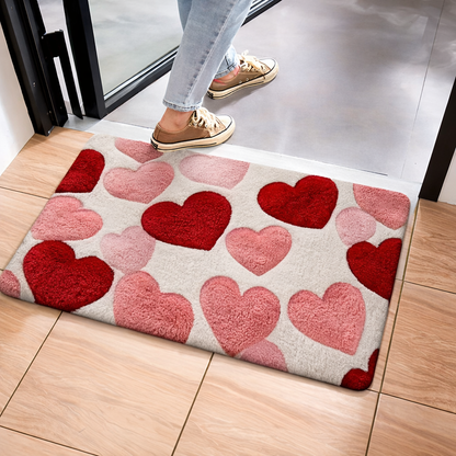 Heart Door Mat Non-Slip Entrance Rug