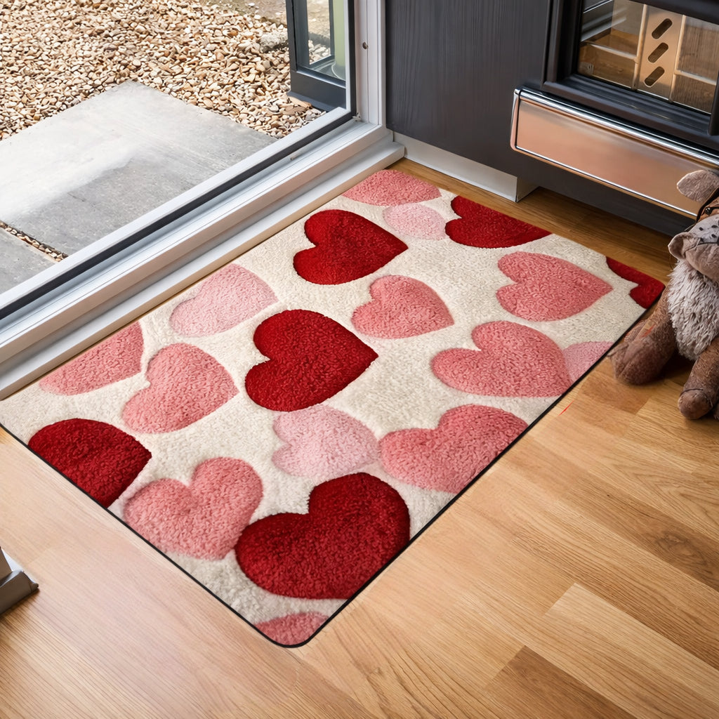 Heart Door Mat Non-Slip Entrance Rug