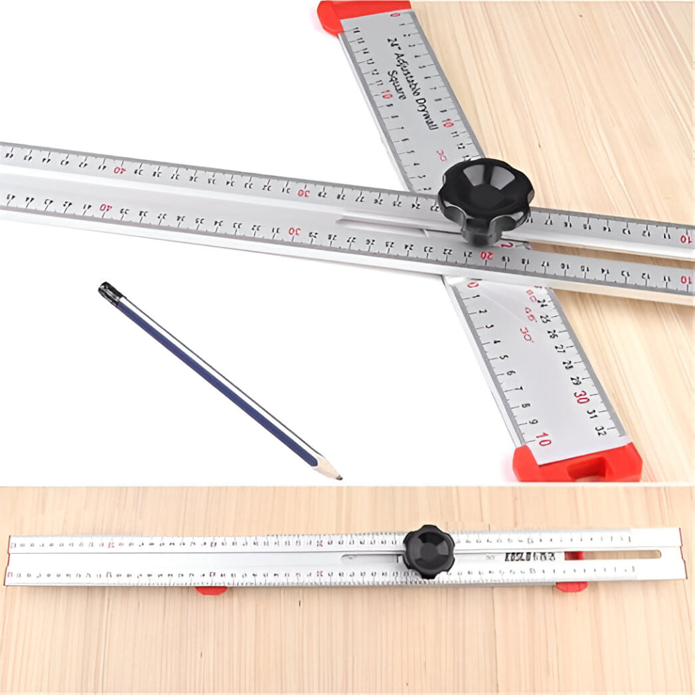 Kątownik Stolarski Metalowy Regulowany Precyzyjne Pomiary