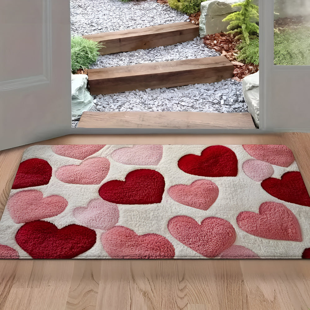 Heart Door Mat Non-Slip Entrance Rug
