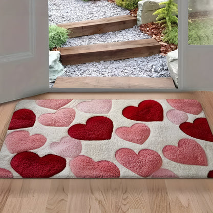 Heart Door Mat Non-Slip Entrance Rug