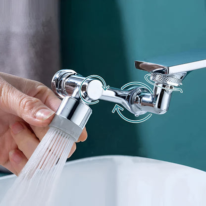 Rubinetto da cucina girevole 1080° con doppia funzione e bocca per lavello