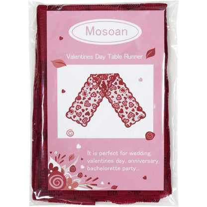 Corsa da Tavola San Valentino Motivo Decorativo Cuori Decorazione