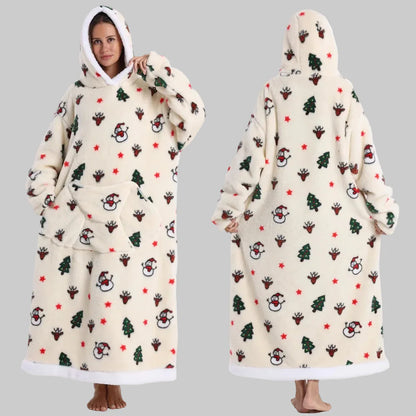 Sudadera Manta Oversize con Capucha y Mangas Largas