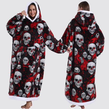 Sudadera Manta Oversize con Capucha y Mangas Largas