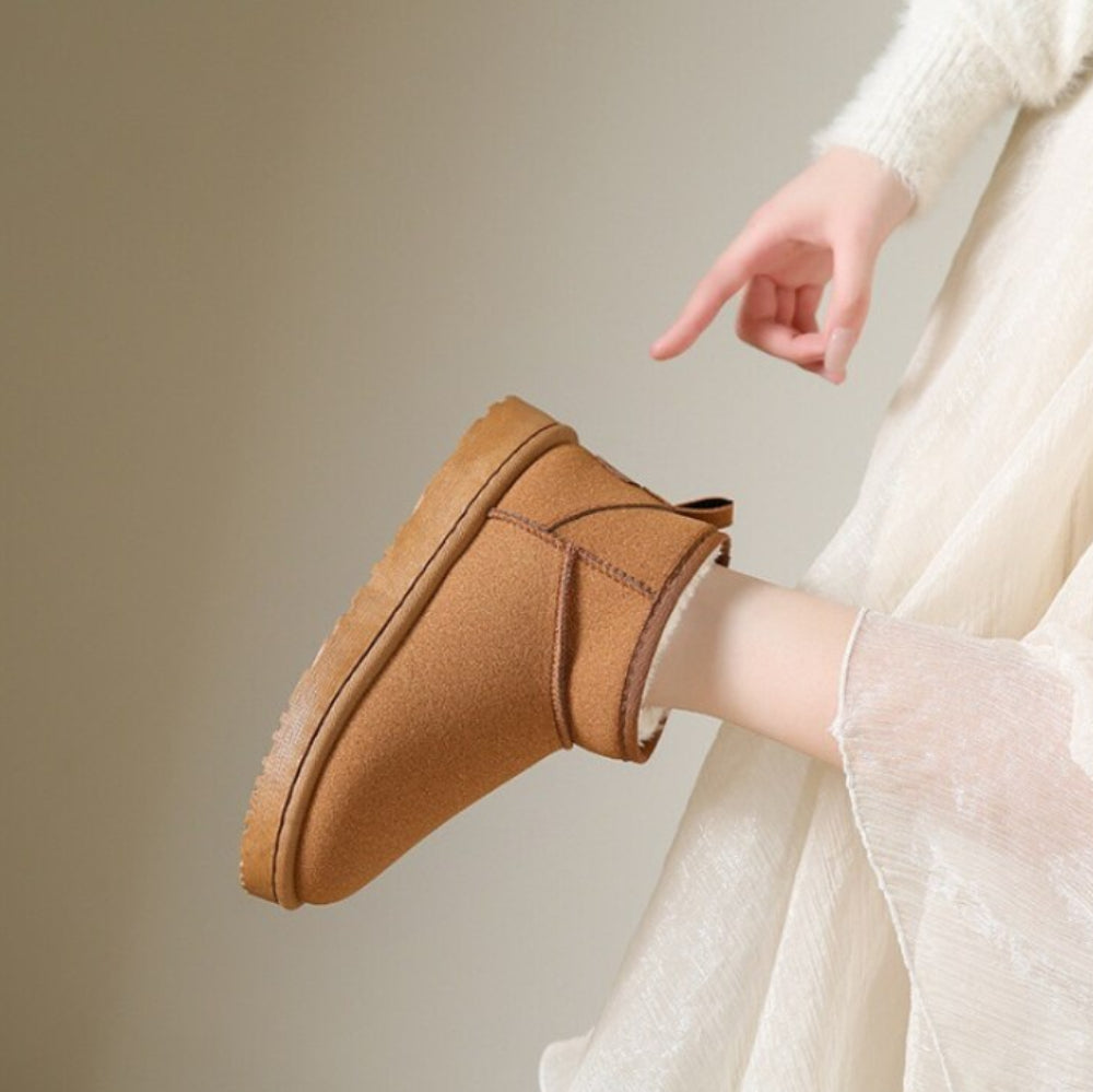 Botines de Mujer Invierno Forrados con Pelo Antideslizantes