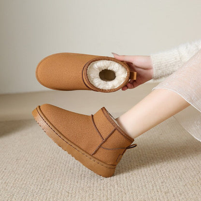 Botines de Mujer Invierno Forrados con Pelo Antideslizantes