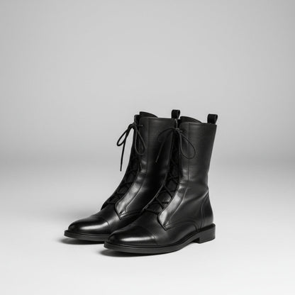 Stivaletti Donna Allacciati Classici con Tacco