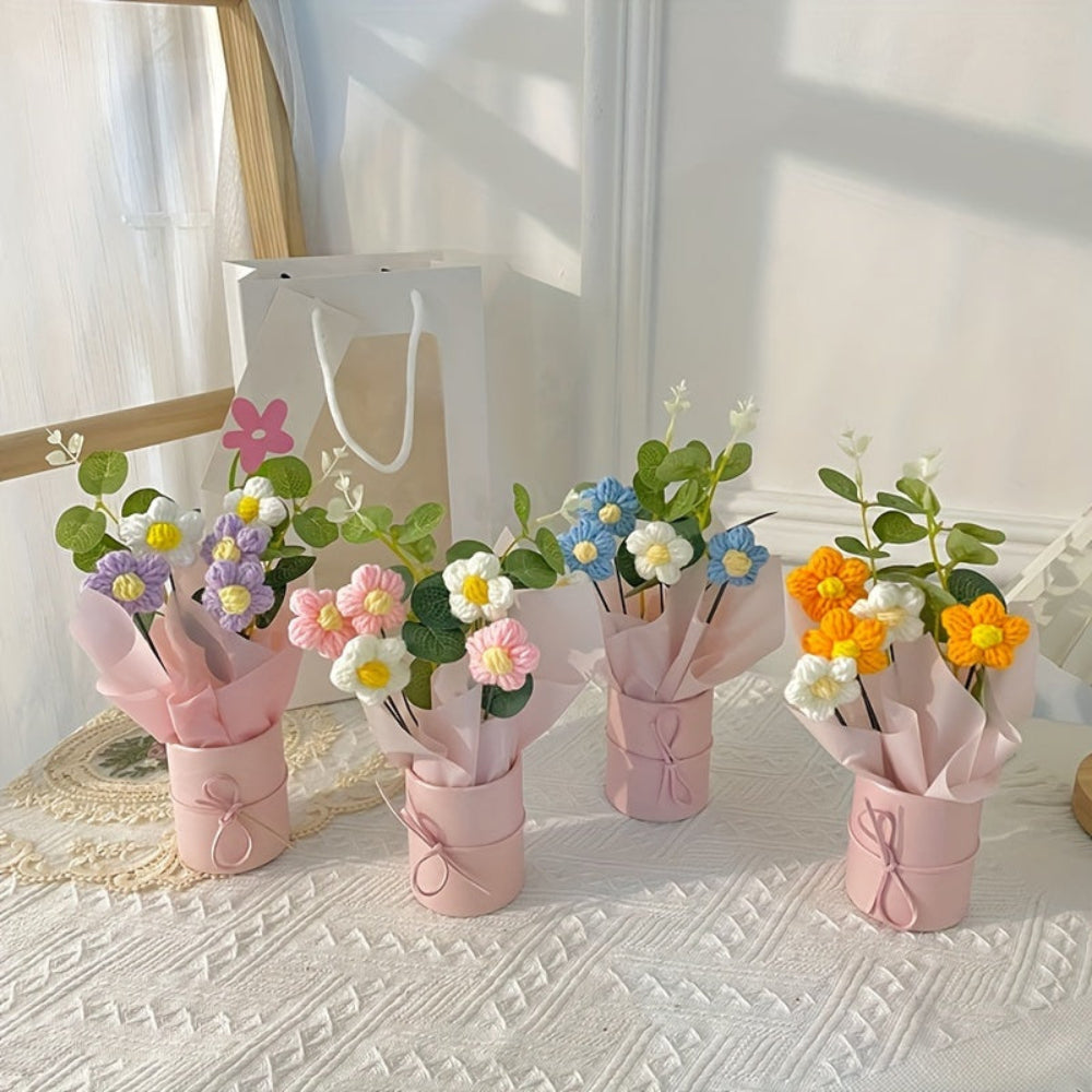 Bouquet Artificial Flowers Table Decoration Gift Handicraft