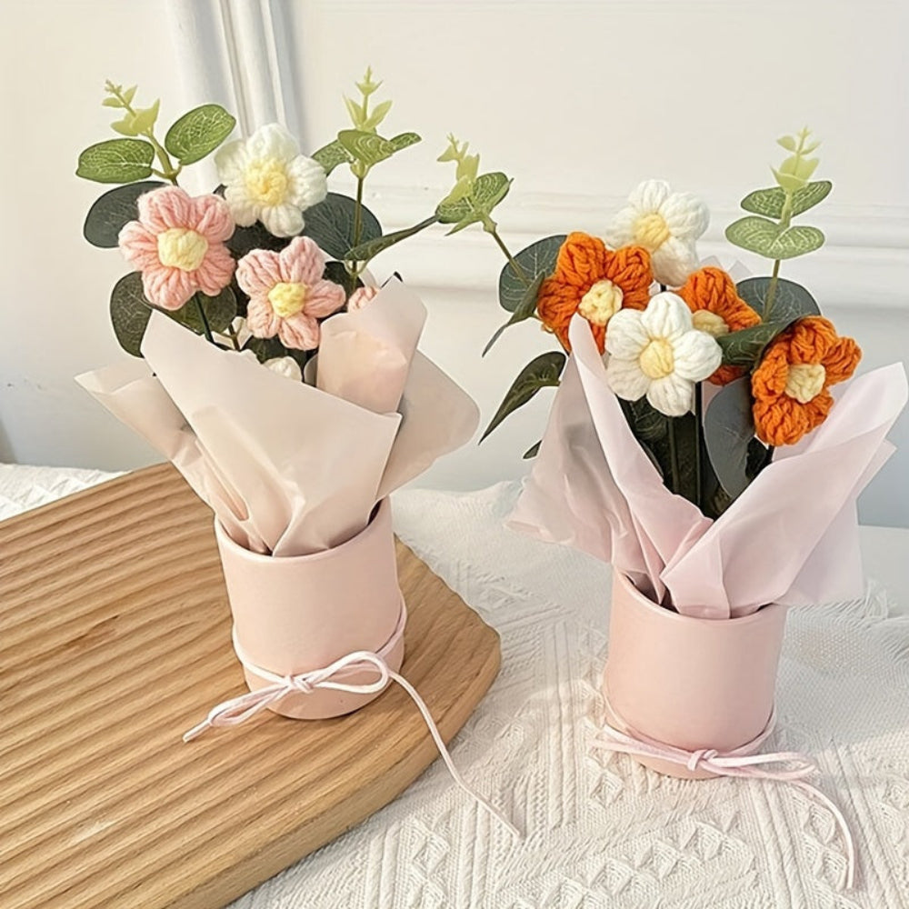 Bouquet Artificial Flowers Table Decoration Gift Handicraft