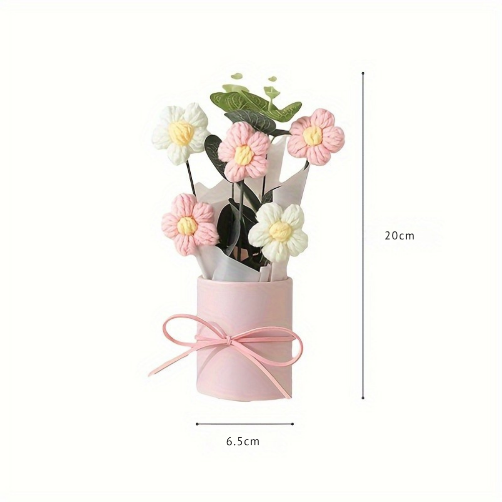Bouquet Artificial Flowers Table Decoration Gift Handicraft