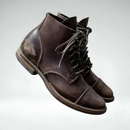 Buty Męskie Vintage Robocze na Kostkę