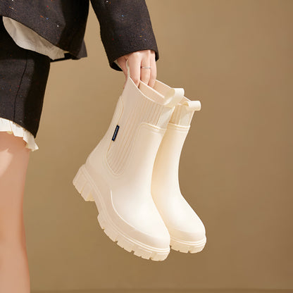 Chelsea Women's Ankle Boots with Elastic Upper for Everyday Use