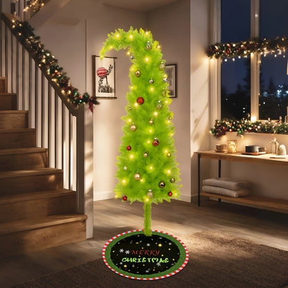 Albero di Natale Artificiale Snello Decorativo per Interni