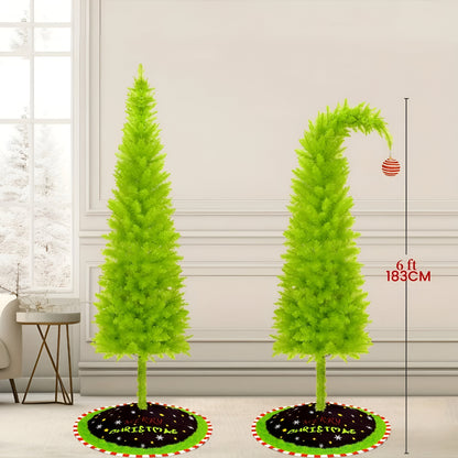 Albero di Natale Artificiale Snello Decorativo per Interni