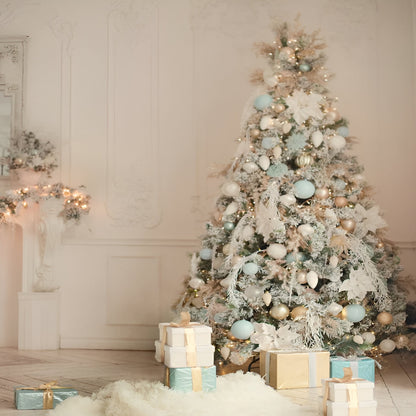 Árbol de Navidad Artificial Nevado LED Decorativo Festivo