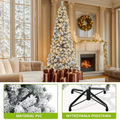 Artificial Snowy Christmas Tree with LED for Holiday Decoration