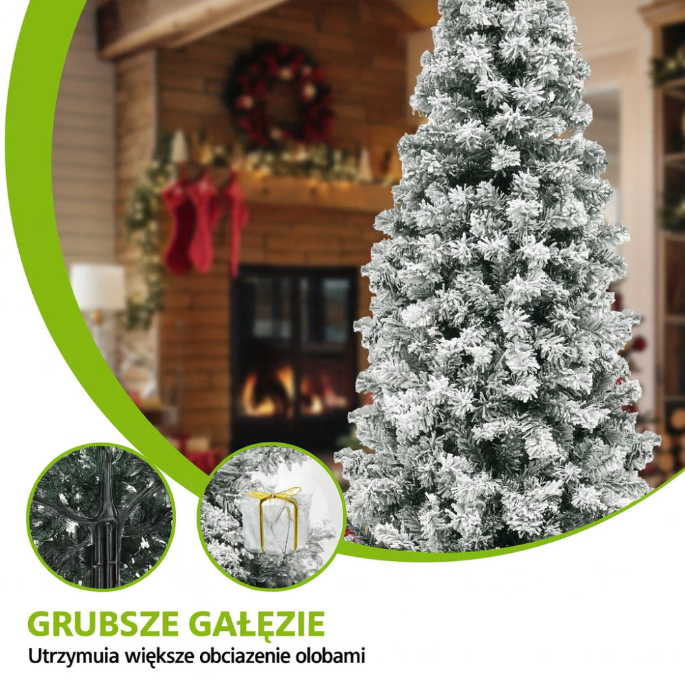 Artificial Snowy Christmas Tree with LED for Holiday Decoration