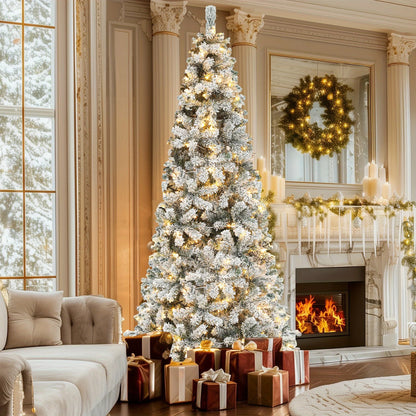 Artificial Snowy Christmas Tree with LED for Holiday Decoration