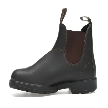 Damskie Skórzane Botki Chelsea Wygodne Slip-On