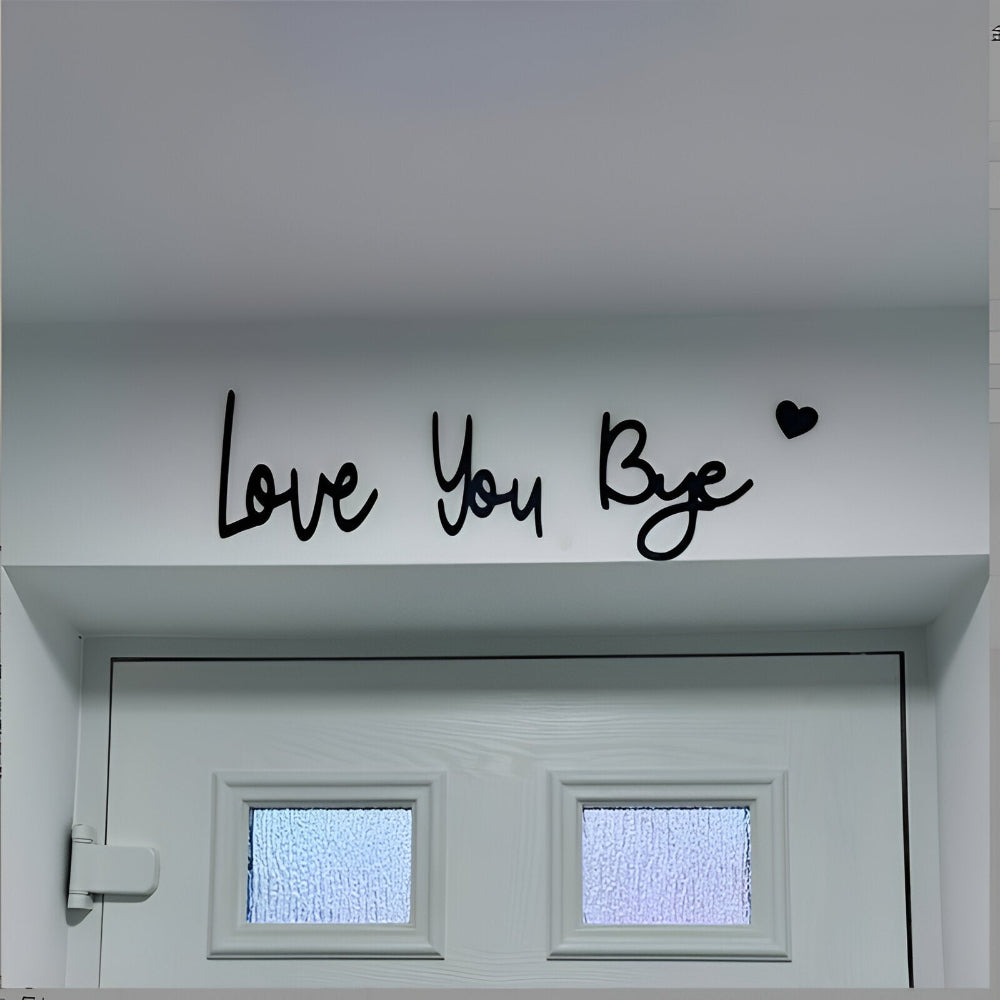 Decoración de Pared Texto Vintage Corazón para Puerta