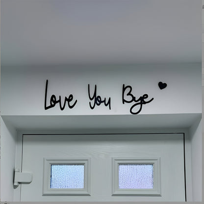 Decoración de Pared Texto Vintage Corazón para Puerta