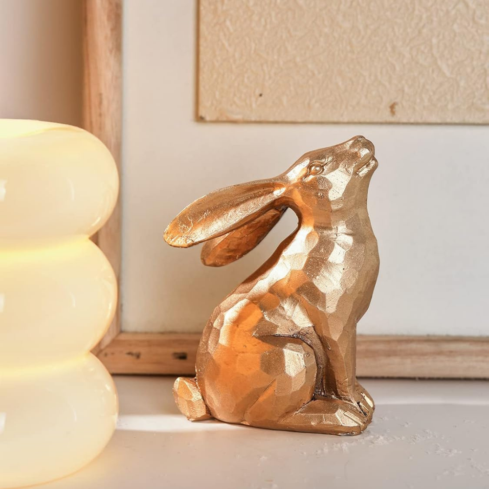Easter Decoration Rabbit Resin Figurines Table Ornaments