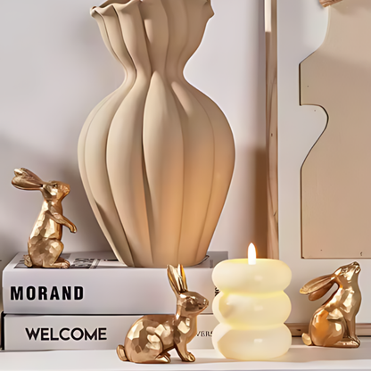 Easter Decoration Rabbit Resin Figurines Table Ornaments