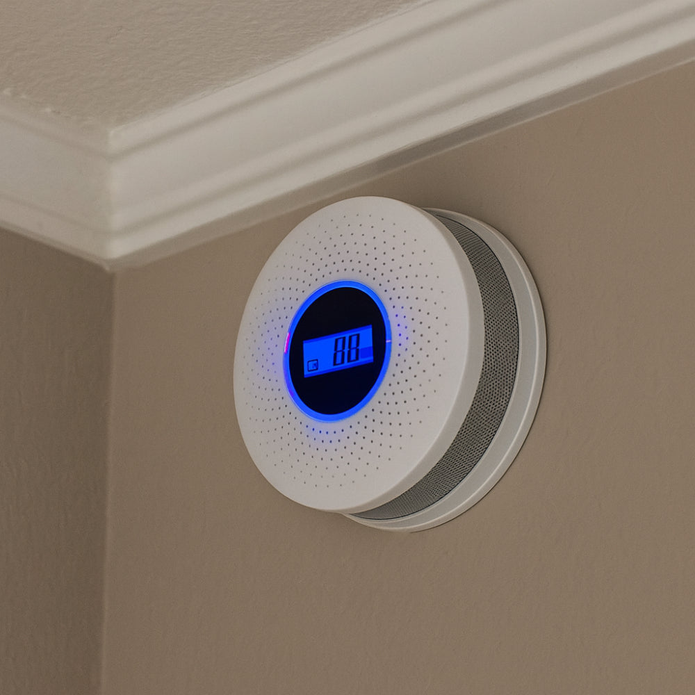 Detektor Dymu Tlenku Węgla 2-w-1 Długowieczna Bateria