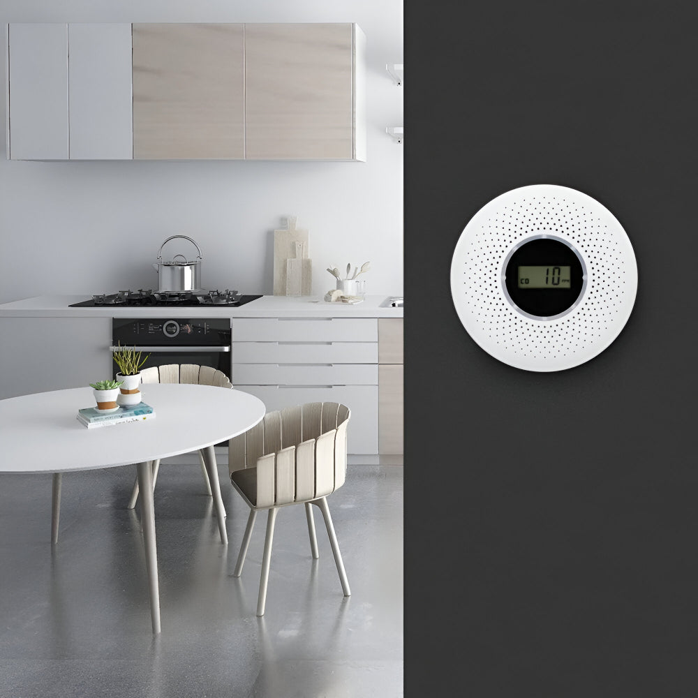 Detektor Dymu Tlenku Węgla 2-w-1 Długowieczna Bateria