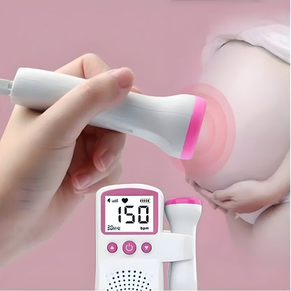 Doppler Fetal LCD Heart Rate Monitor Home Pregnancy Probe 3MHz