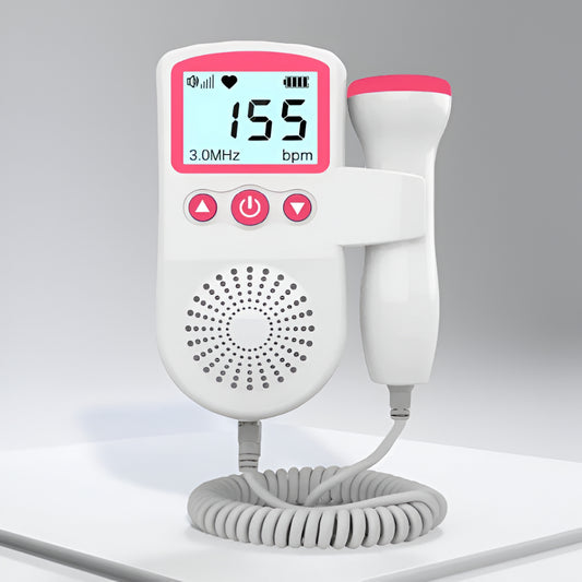 Doppler Fetalny LCD Monitor Tętna Płodu Dom Ciąża Sonda 3MHz