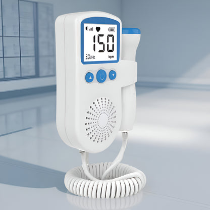 Doppler Fetal LCD Heart Rate Monitor Home Pregnancy Probe 3MHz