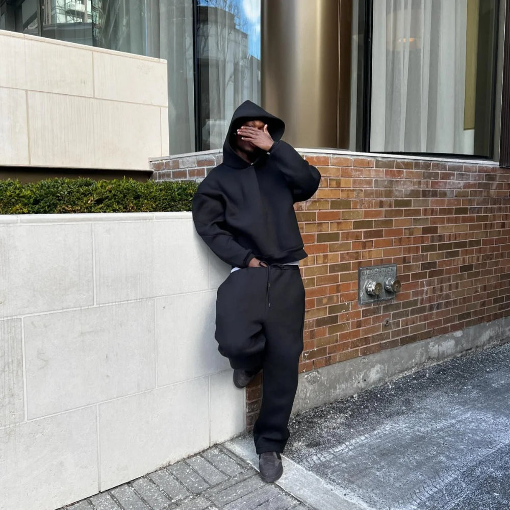 Dres Męski Oversize Bluza Spodnie Styl Streetwear