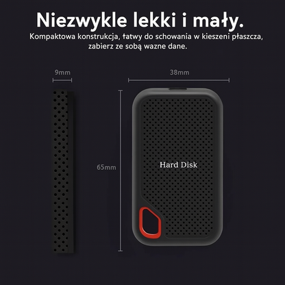 External Metal Portable SSD Drive Fast Travel Files