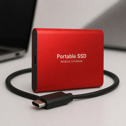 Disco Esterno a Stato Solido 512gb USB C Portatile