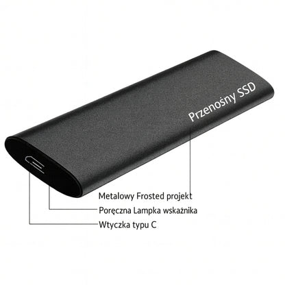 Dysk Zewnętrzny SSD USB-C 4TB Ultraprzenośny Szybki Przesył Danych