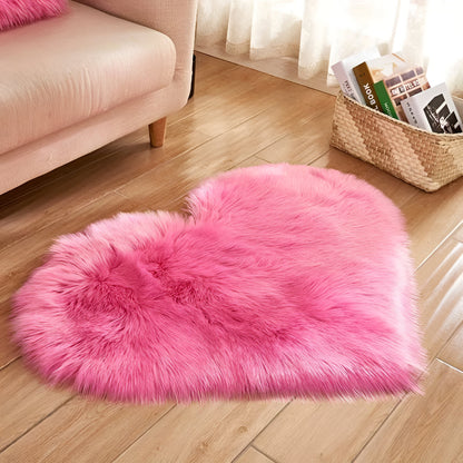 Heart Decorative Mat for Living Spaces