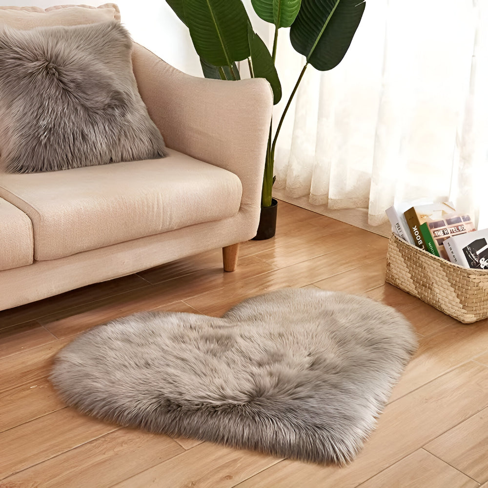 Heart Decorative Mat for Living Spaces