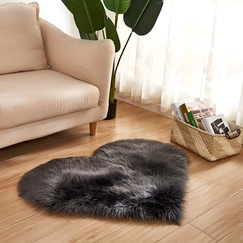 Heart Decorative Mat for Living Spaces
